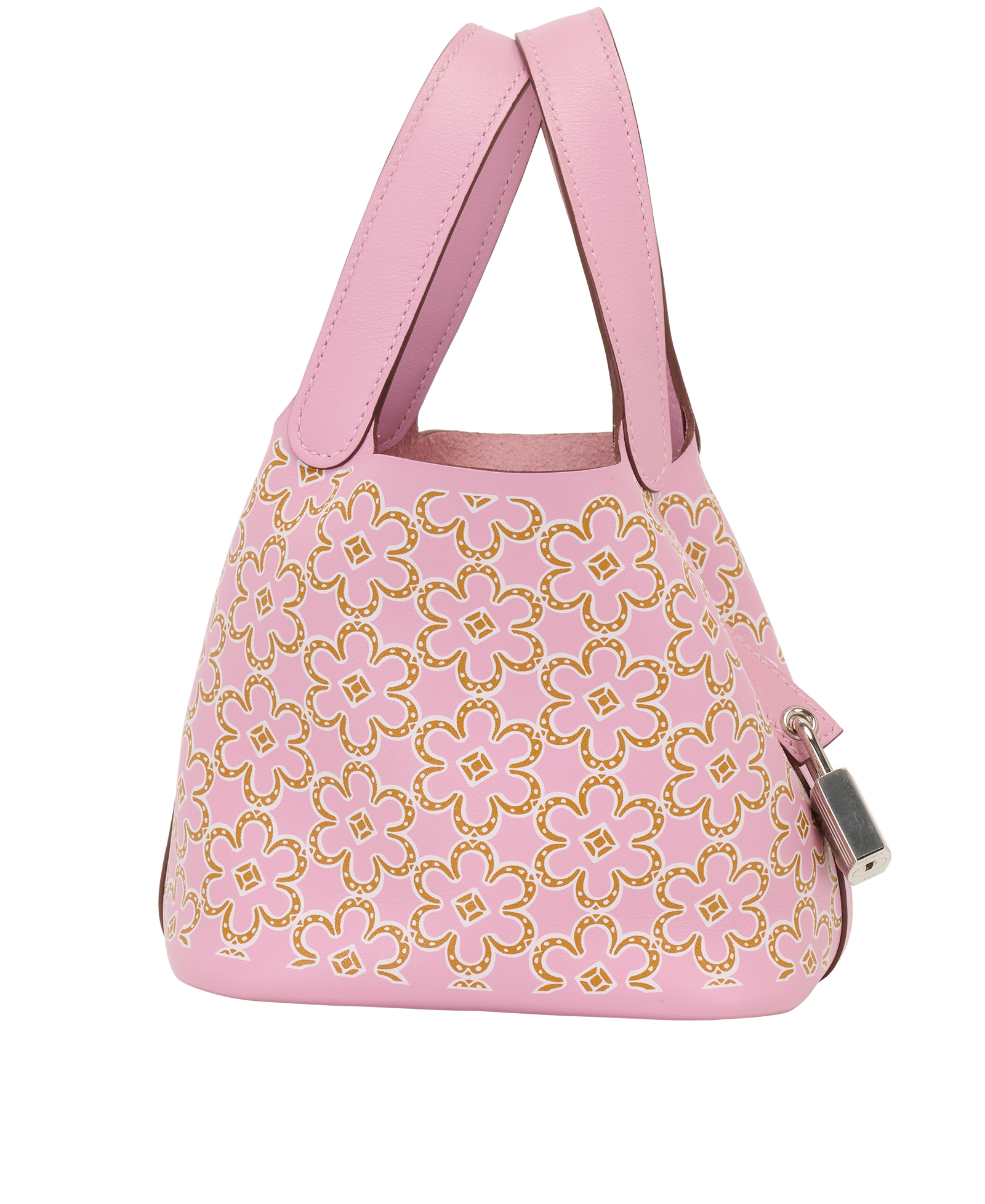 Picotin Daisy 14, &pound;3,500, Handbags, Pink, Leather, Side view